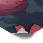 Zen Anime Poster - Lofi Wand an Wand Kunst für Ind (Ecke)