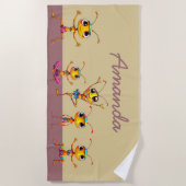 Zen Ants Beach Handtuch (Vorderseite)