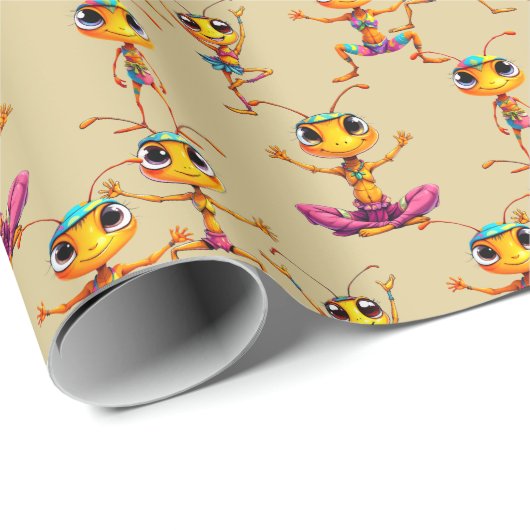 Zen Ants Wrapping Paper Geschenkpapier (Rolleneckpunkt)