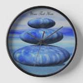 Zen-Arktische Steine-Balancen-Uhr Uhr (Vorderseite)