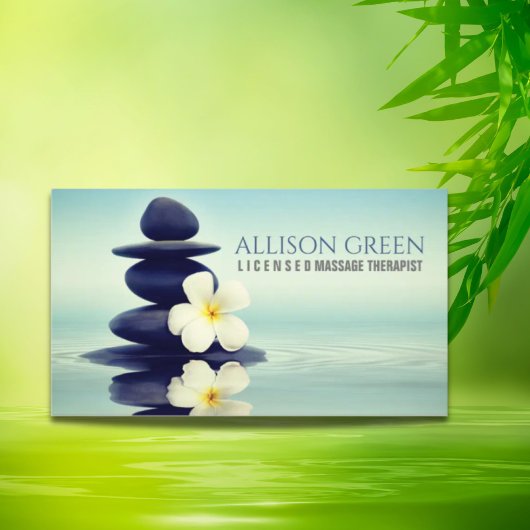 Zen Aromatherapie Massage Therapie Yoga Meditation Visitenkarte