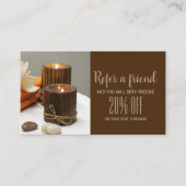 Zen Aromatherapie WELLNESS-CENTER Massage Therapie Empfehlungskarte (Vorderseite)