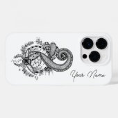 Zen Art: Florales Motiv hell-dunkel - Case-Mate iPhone Hülle (Rückseite (Horizontal))