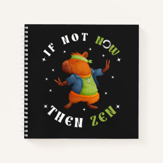 Zen Art Hippie Capybara Sketchbook Spiral Notizblock