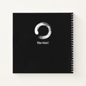 Zen Art Hippie Capybara Sketchbook Spiral Notizblock (Rückseite)