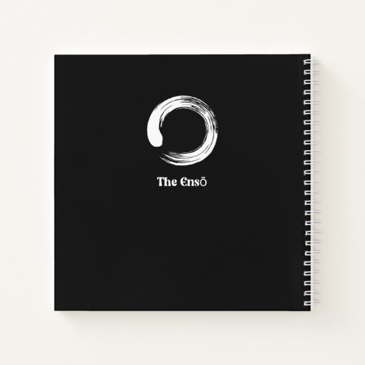 Zen Art Hippie Capybara Sketchbook Spiral Notizblock (Rückseite)