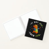Zen Art Hippie Capybara Sketchbook Spiral Notizblock (Innenseite)