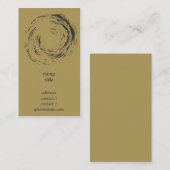 Zen-Art - Kreis im Bürsten-Malerei-Geschäft Visitenkarte (Vorne/Hinten)