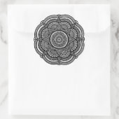 Zen Art Mandala Runder Aufkleber (Tasche)