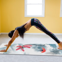 Zen Art Red Lotus Blume Background