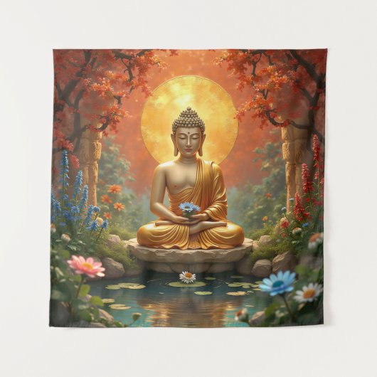 Zen Art Tapestry Wandteppich (Vorderseite)