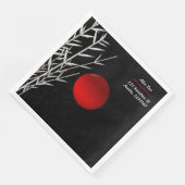 Zen Art ,viel Glück ,personalisiert Serviette (Ecke)