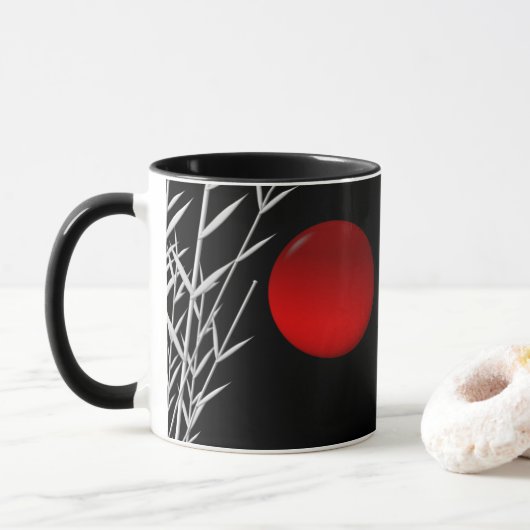 Zen Art ,viel Glück ,personalisiert Tasse (Mit Donut)