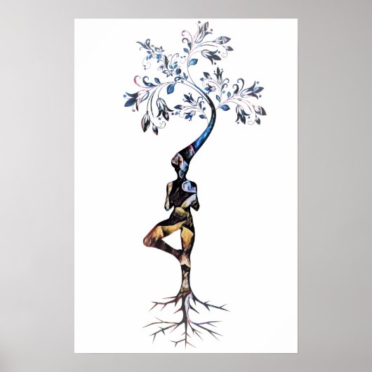 Zen Art wächst wie ein Baum Poster (Vorne)