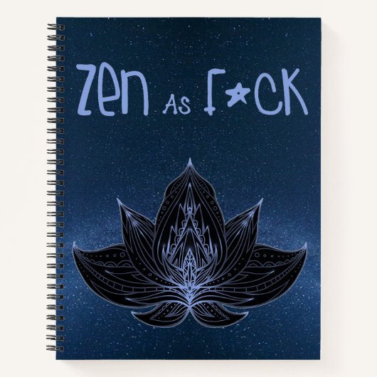 ZEN AS F*CK Journal-Notebook Notizblock (Vorderseite)