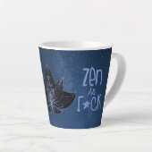 ZEN AS FCK Funny Gag Geschenke Cup Latte Tasse (Rechte Ecke)
