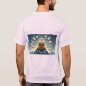 Zen Asanas: Meditation Pose T - Shirt (Rückseite)