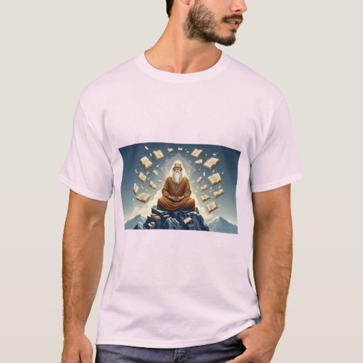 Zen Asanas: Meditation Pose T - Shirt (Vorderseite)