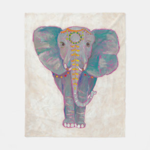 Zen Asian Elephant Fleecedecke