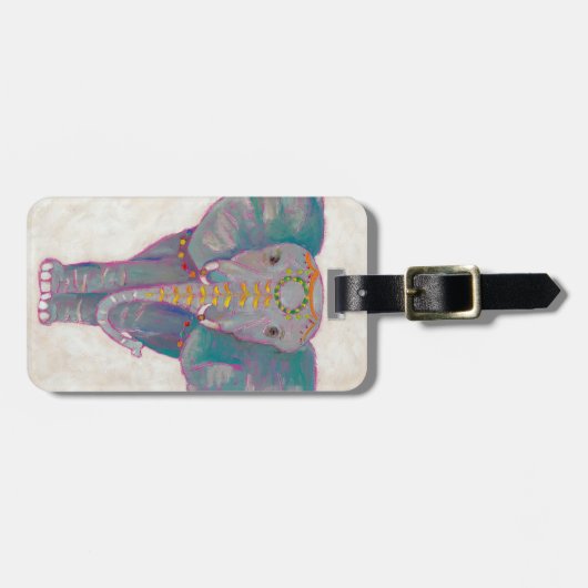 Zen Asian Elephant Gepäckanhänger (Vorderseite horizontal)