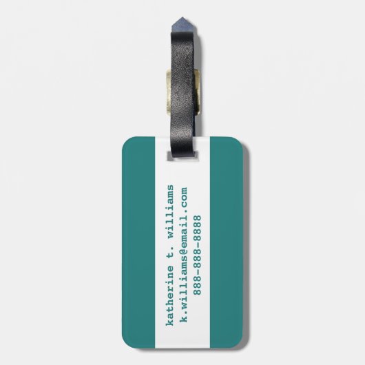 Zen Asian Elephant Gepäckanhänger (Rückseite vertikal)