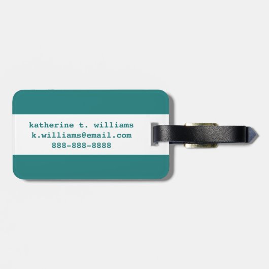 Zen Asian Elephant Gepäckanhänger (Rückseite horizontal)