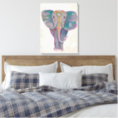 Zen Asian Elephant Leinwanddruck (Insitu (Schlafzimmer))