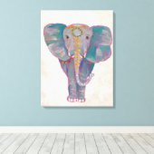 Zen Asian Elephant Leinwanddruck (Insitu (Holzboden))