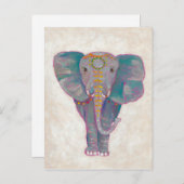 Zen Asian Elephant Postkarte (Vorne/Hinten)