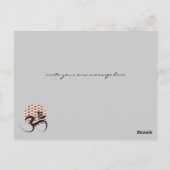 Zen Asian Red Sun Yoga Moderne Kalligraphie Om Om Postkarte (Rückseite)