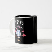 Zen Attitude Zweifarbige Tasse (Vorderseite Links)