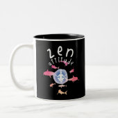 Zen Attitude Zweifarbige Tasse (Links)