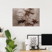 Zen Bamboo Dankbarkeit Poster (Heimbüro)