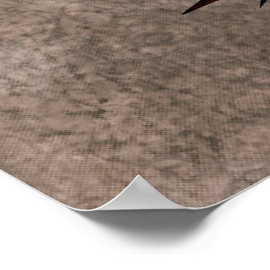 Zen Bamboo Dankbarkeit Poster (Ecke)