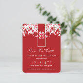 Zen Bamboo Double Happy Chinesisch Save the Date (Stehend Vorderseite)