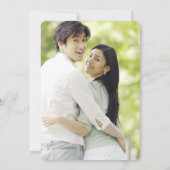 Zen Bamboo Double Happy Chinesisch Save the Date Einladung (Rückseite)