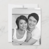 Zen Bamboo Double Happy Chinesisch Save the Date Einladung (Rückseite)