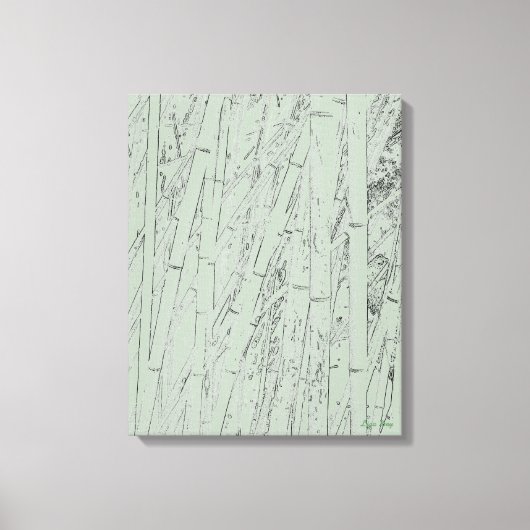 'Zen Bamboo I'Wrapped Canvas Print Leinwanddruck (Vorderseite)