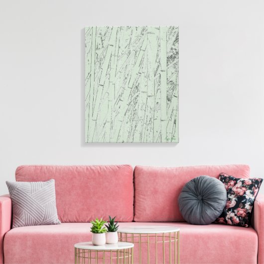 'Zen Bamboo I'Wrapped Canvas Print Leinwanddruck (Insitu (Wohnzimmer))