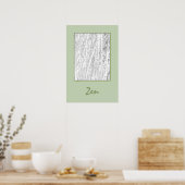 'Zen Bamboo' Poster (Küche)