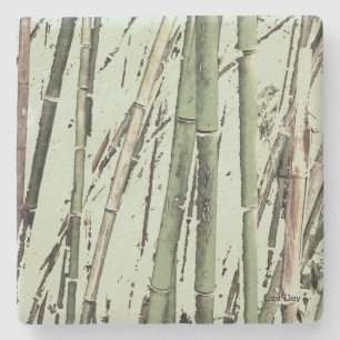 "Zen Bamboo" Stone Untersetzer