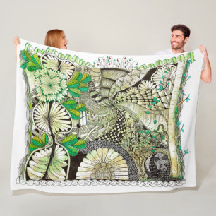 Zen Bamboo und Panda Blanket Fleecedecke