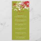 Zen Bamboo Verlasse doppeltes Glück chinesische Ho Menükarte (Vorderseite)