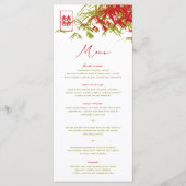 Zen Bamboo Verlasse doppeltes Glück chinesische Ho Menükarte (Vorderseite)