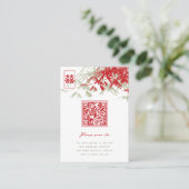 Zen Bamboo Verlasse doppeltes Glück chinesische Ho Platzkarte (Stehend Vorderseite)