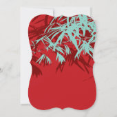 Zen Bamboo Verlasse moderne chinesische Engagement Einladung (Rückseite)