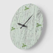 'Zen Bamboo' Wall Clock Große Wanduhr (Winkel)