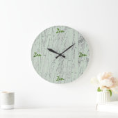 'Zen Bamboo' Wall Clock Große Wanduhr (Zuhause)