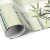 Zen-Bambuswald Botanisches Muster (1) Geschenkpapier (Rolleneckpunkt)
