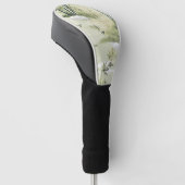 Zen-Bambuswald Botanisches Muster (1) Golf Headcover (angewinkelt)